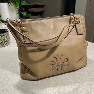 Tory Burch Beige Handbag - Gently Used!